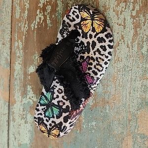 New Gypsy Jazz Tallulah 2 Butterfly Leopard Flip Flop